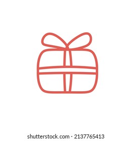 gift logotype surprise logo gift icon box icon for web design or company isolated vector illustration Eps
