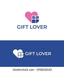 Gift Lover birthday prize logo design