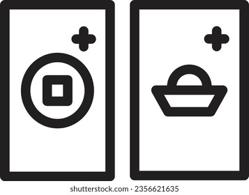 Gift Lunar Chines Outline Icon