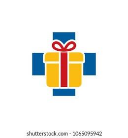Gift Medical Logo Icon Design