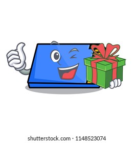 With gift memory card mascot cartoon