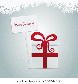 gift merry christmas banner