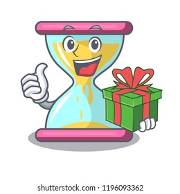 With gift modern hourglass