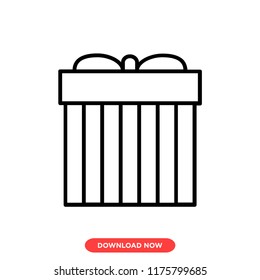 Gift modern vector style. Gİft icon concept. Gift icon for web and app.