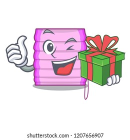 With gift new home window with blinds cartoon