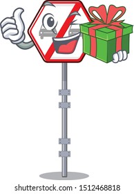 With gift no overtaking with the mascot shape