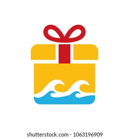 Gift Ocean Logo Icon Design