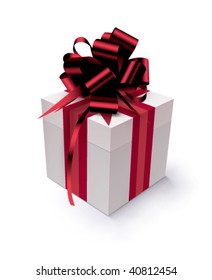 Gift on a white background