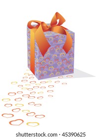 gift on a white background