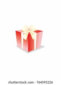 Gift on a white background