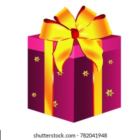 Gift on a white background