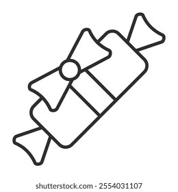 Gift outline icon, editable vector illustration and transparent graphic element. Isolated on white background