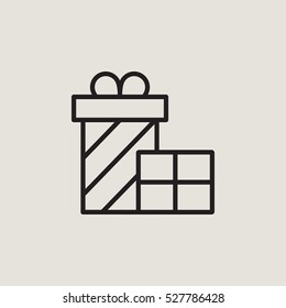 Gift Outline Vector Icon