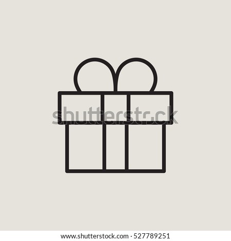 Gift Outline Vector Icon