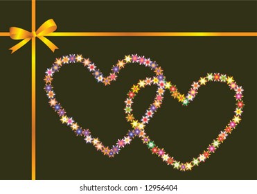 Gift Pack of Heart Feeling, Abstract Background
