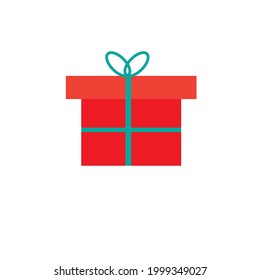 gift pack vector minimalist logo or flat icon