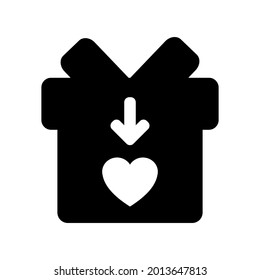 Icono de paquete de regalo.dar,box (ilustración vectorial)