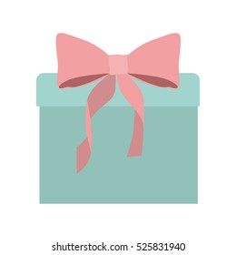 Gift packaging with pink bow