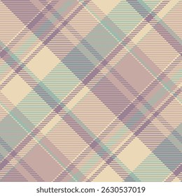 Vetor de textura de cheque de papel presente, london tartan tecido fundo. Loja padrão têxtil sem costura em pastel e paleta de cores claras.