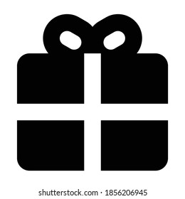 Gift pixel-perfect icon for design work such as website, application, infographic, book, magazine, presentation, poster, screen printing.