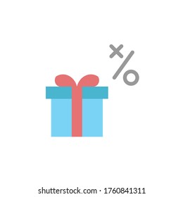Gift, plan colored icon. Simple colored element illustration. Gift, plan concept symbol design from Business strategy set. Can be used for web and mobile