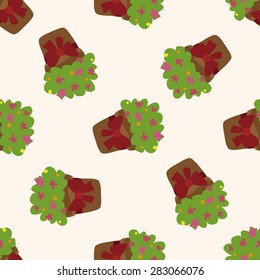 gift plant theme icon 10,seamless pattern