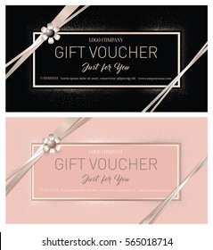 Gift Premium Certificate. Gift Card. Gift Voucher. Coupon Template. Background For The Invitation, Shop, Beauty Salon, Spa. 