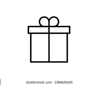 Gift premium line icon. Simple high quality pictogram. Modern outline style icons. Stroke vector illustration on a white background. 