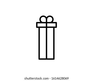 Gift premium line icon. Simple high quality pictogram. Modern outline style icons. Stroke vector illustration on a white background. 