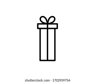 Gift premium line icon. Simple high quality pictogram. Modern outline style icons. Stroke vector illustration on a white background. 