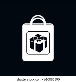 gift present bag icon vector illustration