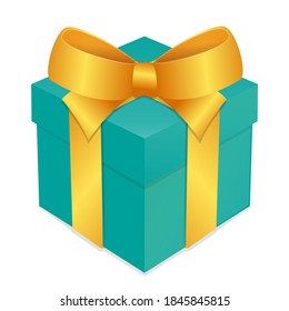 Gift Present Box Emoji. Vector Design Art Christmas. Trendy Communication Chat Elements.