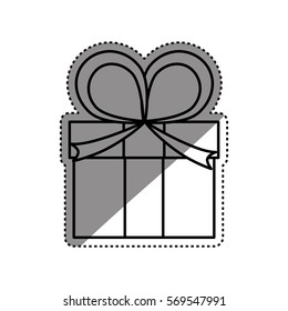 Gift present box icon vector illustration graphic design