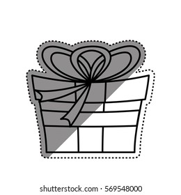 Gift present box icon vector illustration graphic design