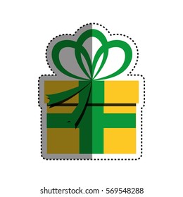 Gift present box icon vector illustration graphic design