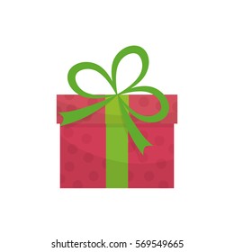 Gift present box icon vector illustration graphic design