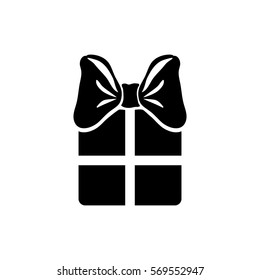 Gift present box icon vector illustration graphic design
