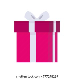 Gift Present Box Vector Illustration for Scrapbook, Posters, Web, Greeting Cards, hang tags
