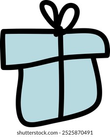 Regalo presente Doodle Ilustración vectorial