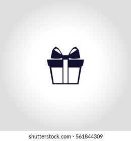 Gift, Present, Giftbox Vector Icon.