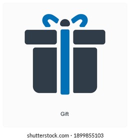 Gift or present icon concept
