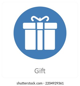 Gift and Present icon concept