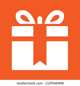 Gift, present icon, stock vector illustration, EPS10.