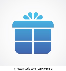 Gift Present icon, vector illustration. Simple Flat Metro design style. ESP10