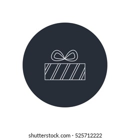 gift, present outline icon vector, can be used for web and design