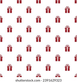 Gift (present) pattern. Vector illustration.