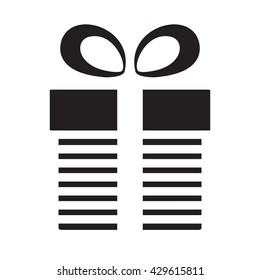Gift or present vector icon isolated