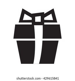 Gift or present vector icon isolated