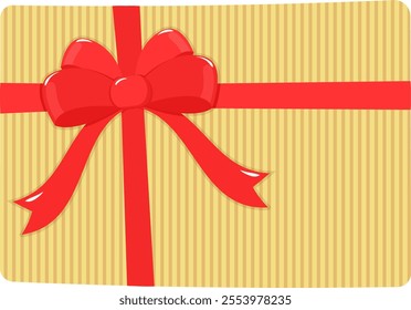 A gift with a red bow.