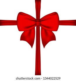 gift red bow and ribbon 